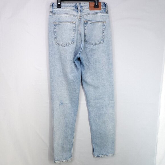 Urban Outfitters BDG Mom Linen Jeans Size 26x32 High Rise Baggy Tapered Leg - Picture 2 of 15